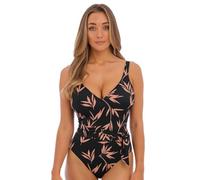 Fantasie Luna Bay Plunge Swimsuit Lacquered Black Black 34F