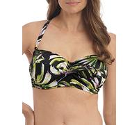Fantasie Palm Valley Twist Bandeau Bikini Top Black Black 30F