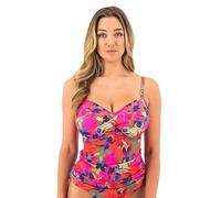 Fantasie Playa Del Carmen Underwired Twist Front Tankini Top Red Print