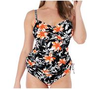 Fantasie Port Maria Twist Front Tankini Top - Black - 32F