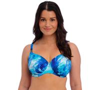 Fantasie Saunton Sands Underwired Gathered Full Cup Bikini Top - Dazzling Blue - 44DD