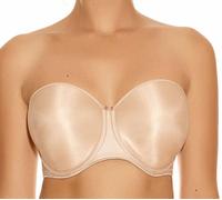 Fantasie Womens Smoothing Moulded Strapless Bra - Beige Cotton - Size 30FF