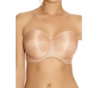 Fantasie Womens Smoothing Moulded Strapless Bra - Beige Cotton - Size 38F