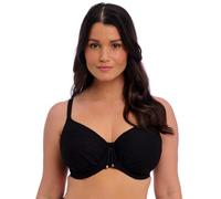 Fantasie Swim Women's Beach Waves Underwire Gathered Full Cup Bikini Top, Black, 34E
