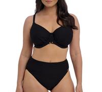 Fantasie Swim Women's Beach Waves Underwire Gathered Full Cup Bikini Top, Black, 36DD