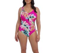 Fantasie Swim Women's Carabelita Underwire V-Neck Swimsuit with Adjustable Leg One Piece, Peony, 38HH