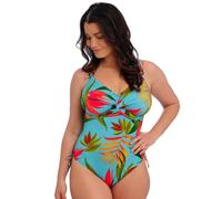 Fantasie Swim Women's Pichola Underwire Twist Front Swimsuit with Adjustable Leg, Aqua, 40D