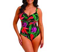 Fantasie Swim Women's Pichola Underwire Twist Front Swimsuit with Adjustable Leg, Mangrove, 38FF