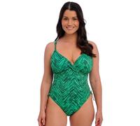 Fantasie Swim Women's Punta Mita Underwire Plunge Swimsuit One Piece, Emerald, 3 2F US