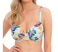 Fantasie Womens Paradiso Gathered Full Cup Bikini Top - Blue - Size 34F