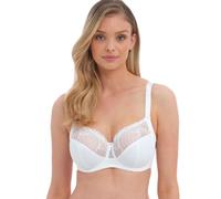 Fantasie Women's Underwire Side Support Bra Adelle Full Coverage Sheer White 30DD