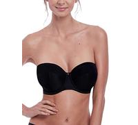 Fantasie Women's Aura Underwire Strapless Bra Balconette, Opaque, Black, 34D