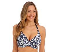 Fantasie Women's Hope Bay Underwire Halter Bikini Top, French Navy, 34DD