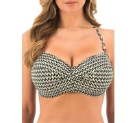 Fantasie Womens Koh Lipe Twist Bandeau Bikini Top - Black Polyamide - Size 32D