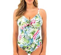 Fantasie Women's Langkawi Underwire Twist Front Swimsuit One Piece, White, 42D