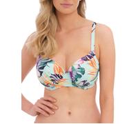 Fantasie Womens Paradiso Underwired Gathered Full Cup Bikini Top - Multicolour Polyamide - Size 38H