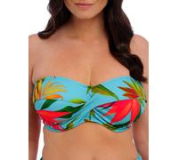 Fantasie Womens Pichola Bandeau Bikini Top - Blue Polyamide - Size 38DD