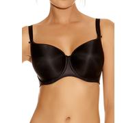 Fantasie Women's Smoothing Moulded T-Shirt Bra – Underwired, Seamless, Black Cotton, 32DD