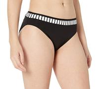 Fantasie Women's Swim Briefs Bikini Bottoms, Black & White, XL