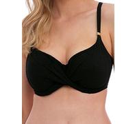 Fantasie Womens Women's Ottawa Wrap Full Cup Bikini Top, Black, 38FF