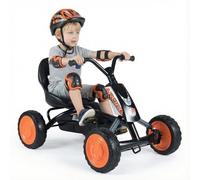 FANTASK Children's Go-Kart with Pedal, Adjustable Seat, Forward & Reverse Gear, Maximum Load 30 kg, Outdoor Pedal Car for Boys and Girls from 3 Years (Black)