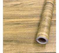 Fantasnight Sticky Back Plastic Brown Wood Oak Effect Self Adhesive Vinyl Peel and Stick Wallpaper 40 X 600cm Waterproof Vinyl Film Decorative Furniture Stickers for Wardrobe Wall Countertop DIY