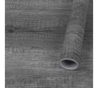 Fantasnight Sticky Back Plastic Grey Wood Oak Effect Self Adhesive Vinyl Peel and Stick Wallpaper 40 X 300cm Waterproof Vinyl Film Decorative Furniture Stickers for Wardrobe Wall Countertop DIY