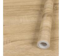 Fantasnight Sticky Back Plastic Wood Effect, Self Adhesive Vinyl 60 X 500 cm, Waterproof Peel and Stick Wallpaper Light, Vinyl Film Decorative Furniture Stickers for Wardrobe Wall Countertop