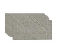 Fantasnight Tile Stickers Grey 60x30cm 10pcs, Self Adhesive Wall Tiles Marble, Peel and Stick Wall Waterproof, Removable Stick on for Kitchen Backsplash Bathroom