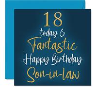 Fantastic 18th Birthday Cards for Son-in-law, 18 Today & Fantastic