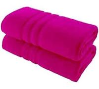 Fantastic 2X Premium Super Jumbo Bath Sheet 600GSM Highly Absorbent 100% Egyptian Cotton Quick Dry Extra Large Soft Fluffy Bath Sheet Towels(95X200cm) (Hot Pink)
