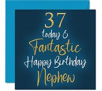 Fantastic 37th Birthday Cards for Nephew, 37 Today & Fantastic