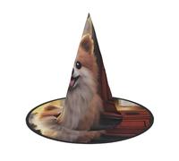 Fantastic and adorable dog Halloween Witches Hats Witch Headbands Wizard Hat Costume Accessories Cosplay for Party Masquerade Foldable 2 PCS