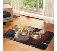 Fantastic and Adorable Dog Pet Feeding Mat Dog Cat Eating Food Absorbent Leather Tablecloth for and Water Bowl Waterproof No Stains Quick Dry Non-Slip 23.62 * 15.75IN
