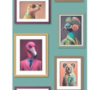 Fantastic Animals Wallpaper Muriva Multi One Size