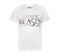 Fantastic Beasts And Where To Find Them Boy's Short Sleeved T-Shirt | Boys in White | Size: 13-14 Years Fantastic Beasts And Where To Find Them White 13-14 Years