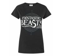 Fantastic Beasts And Where To Find Them Women's Short Sleeved T-Shirt (Adult Black) in Black | Size: 2XL Fantastic Beasts And Where To Find Them Black 2XL