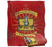 FANTASTIC BEASTS Blanket, 152 x 127 cm Magic Briefcase IllustrationSilky Touch Super Soft Throw Blanket