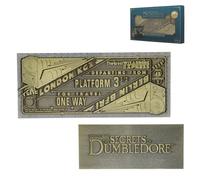 Fantastic Beasts Great Wizarding Express Train Ticket - Limited Edition Metal Collectible - Officially Licensed, Individually Numbered 1,000 Worldwide with Display Stand