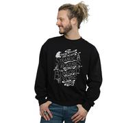 FANTASTIC BEASTS Men's Strange Creatures Sweatshirt in Black | Size: 4XL FANTASTIC BEASTS Black 4XL