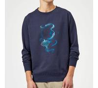 FANTASTIC BEASTS Newt Silhouette Sweatshirt - Navy | Size: Small FANTASTIC BEASTS Navy S