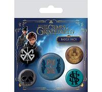 Fantastic Beasts The Crimes Of Grindelwald Badge Pack, Multi-Colour, 10 x 12.5cm