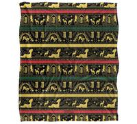 Fantastic Beasts: The Secrets Of Dumbledore Silky Brazil Pattern Supersoft Blanket Multicoloured (152Cm X 127Cm)