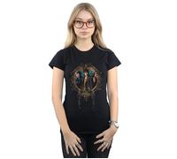FANTASTIC BEASTS Women's Tina, Newt & Leta Cotton T-Shirt in Black | Size: Small FANTASTIC BEASTS Black S
