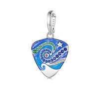 Fantastic Blue Starry Sky Charms 925 Sterling Silver Pick Charms fit Pandora Bracelet Necklaces Jewelry Gifts for Women