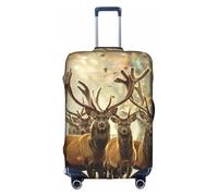 Fantastic Deers Buck in Autumn Forest Luggage Covers for Suitcase Dustproof Anti-Scratch, Stylish Suitcase Covers for Luggage Fit for 29-32 Inch Luggage
