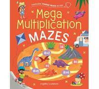 Fantastic Finger Trace Mazes: Mega Multiplication Mazes