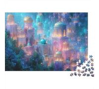 Fantastic Fountain Square Puzzles 1000 Piece Puzzle Challenge Toy Adults And over 12 Years Old Puzzle Game Educational Challenge Home Decoration Gift 70x50cm/1000pcs