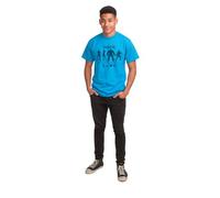 Fantastic Four Adults Blue T-Shirt - Marvel Comic Silhouette tee | Unisex | Blue | 100% Cotton | XS-XL | Officially Licensed | Easy-Care