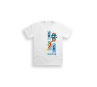 Fantastic Four Adults T-Shirt - White Cotton Marvel Tee | Short Sleeve | Unisex | White | 100% Cotton | Adults | XS-XL